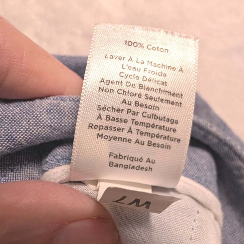 Talbots Womens Light Blue Chambray Cotton Bermuda Shorts Size 8 Coastal Beach - Picture 3 of 7